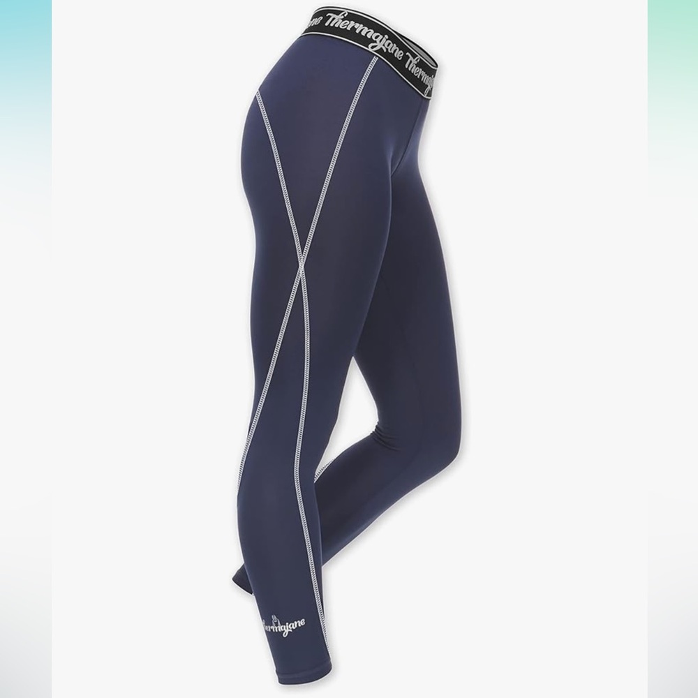 💙 🆕 Thermajane Navy Compression Leggings | Size S | Gym, Yoga, Activewear 💙